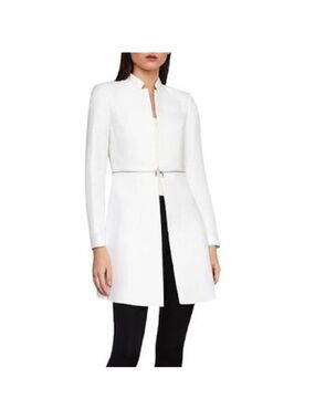 BCBGMaxAzria Arelia White Long Blazer